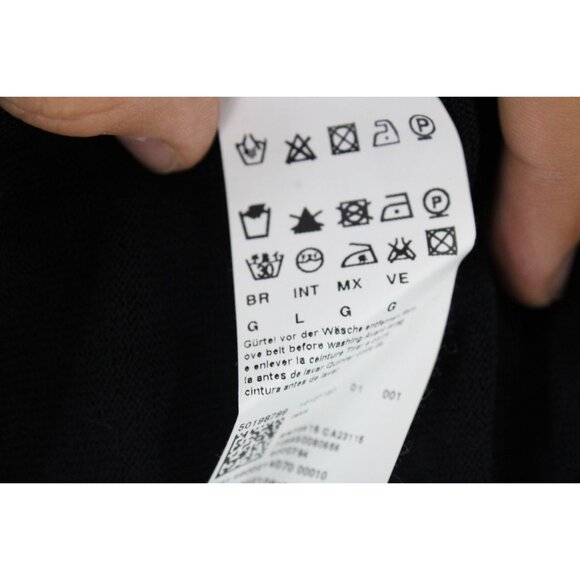 Boss Orange By Hugo Boss Dress Womens Large L Black Solid Sleeveless Designer - Picture 5 of 8